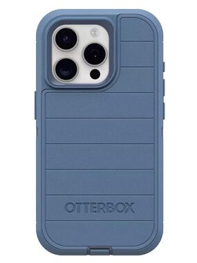 OtterBox iPhone 15 Pro Defender Series Case Baby Blue Jeans Case Only Screenless